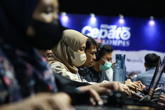 CHUTOGEL Statistik Cepat Pemilu dengan Kompas Quick Count